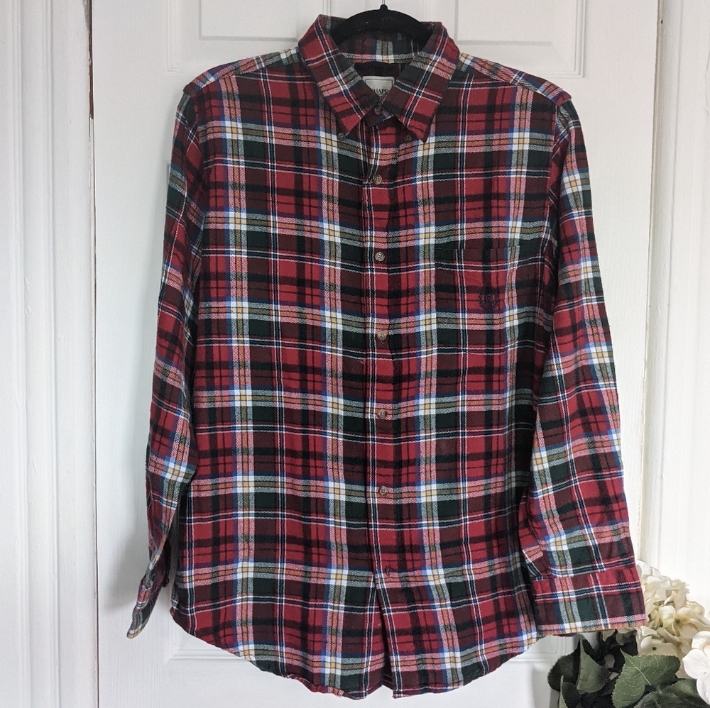 Chaps Cotton Fleece Button Down Shirt